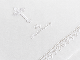 "My Christening" Embroidered Towel